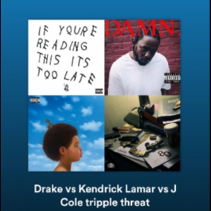 Drake vs Kendrick Lamar vs J Cole tripple threat 
