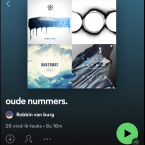 Oude nummers. (nostalgia playlist)