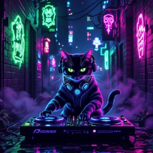 Midnight Cat Rave ????‍⬛????